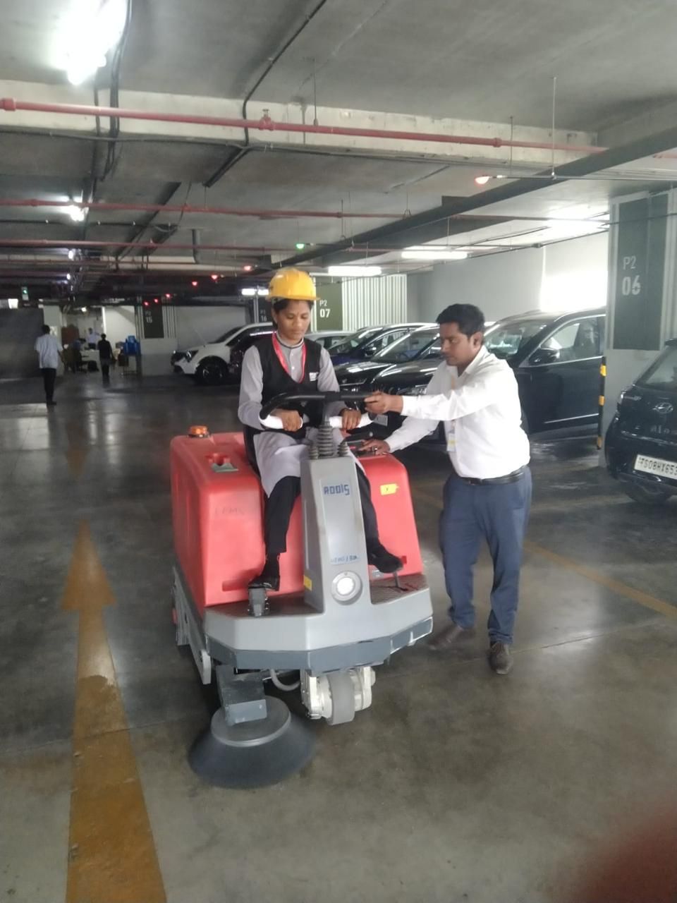 Ride-on scrubber training