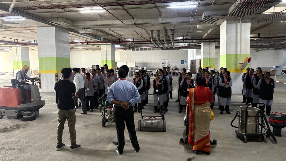 Training at parking facility