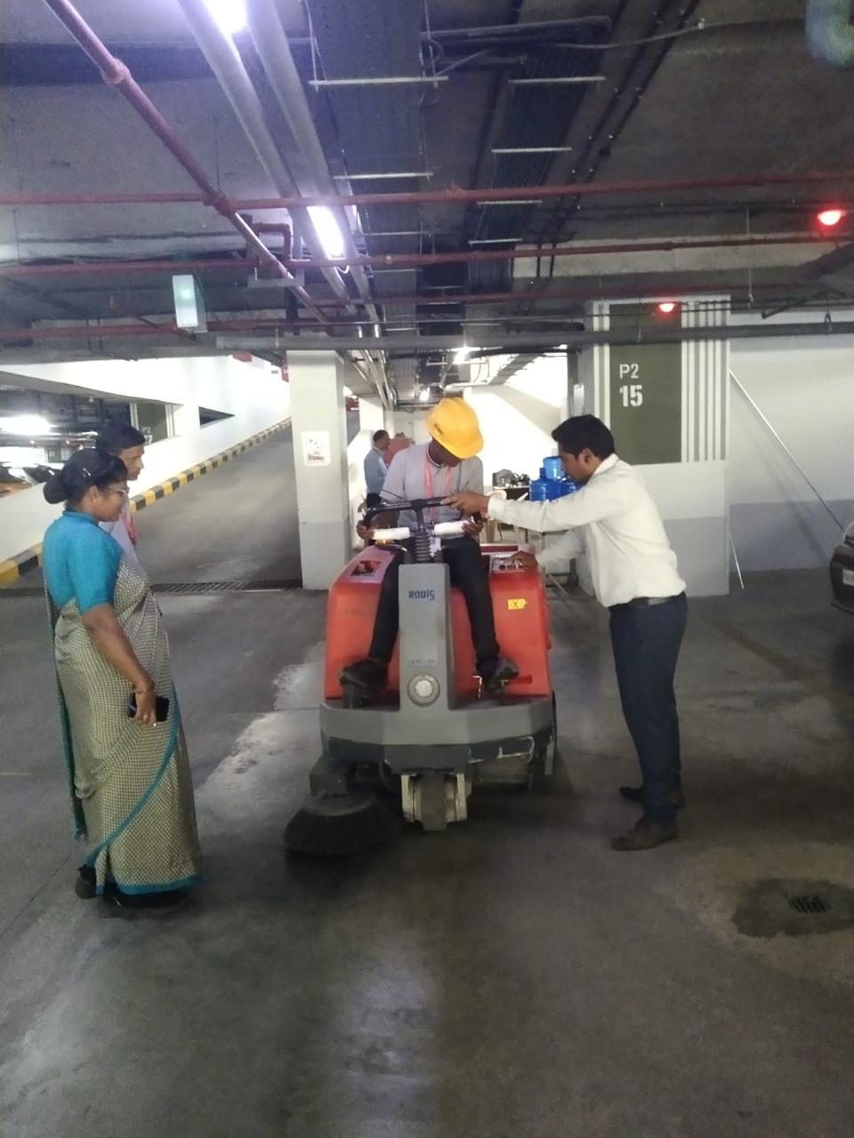 Ride-on machine training
